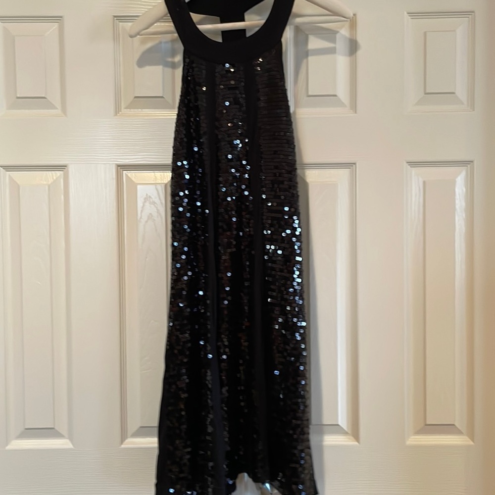 INC Black Sequined Dress